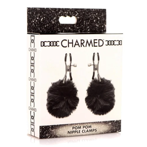 Зажимы для сосков Charmed Pom Pom Nipple Clamps Black: Для кого Унисекс