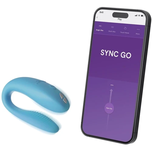 Смарт-вібратор для пар We-Vibe Sync GO Turquoise: Тип і форма Вібромасажер