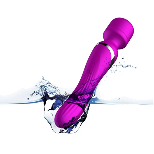 Универсальный вибромассажер Foxshow Silicone Dual Massager Purple: Тип управления Кнопочное