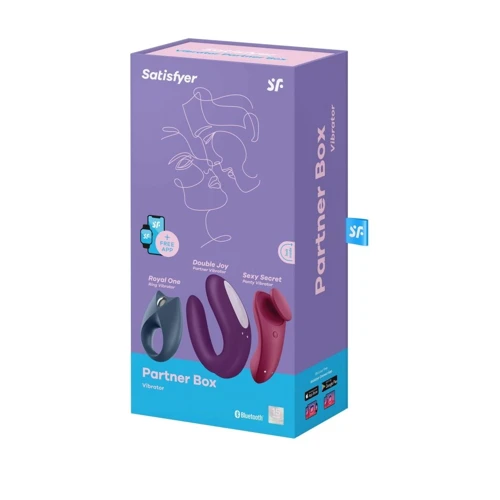 Набір Satisfyer Partner Box 3 (Double Joy, Sexy Secret + Royal One): Для кого для пари