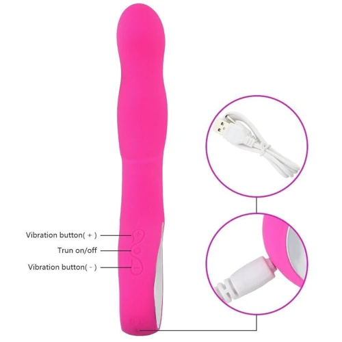 Вібромасажер для точки G Boss Series - Wibrator RABBIT G-spot, PINK фото 7