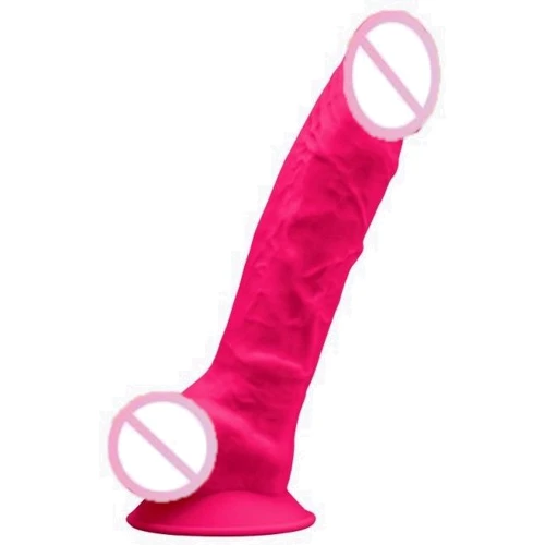 Фаллоимитатор SilexD Vetus Pink (MODEL 1 size 8in), двухслойный, силикон+Silexpan, диаметр 4,2см