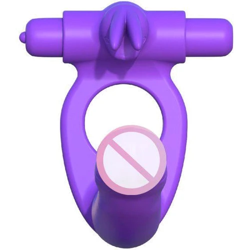 Насадка для двойного проникновения Silicone Double Pene Rabbit: Наличие вибрации Есть