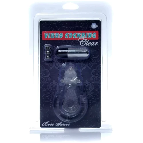 Эрекционное вибро кольцо BOSS - Dolphin Vibro CockRing Clear, BS6700050: Производитель BOSS of TOYS