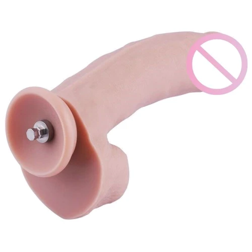 Силиконовый фаллоимитатор для секс-машин Hismith 8.3″ Silicone Dildo: Наличие вибрации Нет
