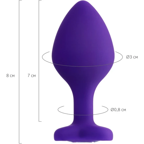 Анальная пробка с прозрачным кристаллом ToDo Anal Plug Diamond Heart: Для кого Унисекс