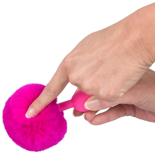 Анальна пробка Orion - Colorful Joy Bunny Tail Plug: Наявність вібрації  Нет