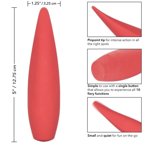 Вибратор для внешней стимуляции CalExotics Red Hot Ember, 12,75х3,25 см: Назначение Клиторальные