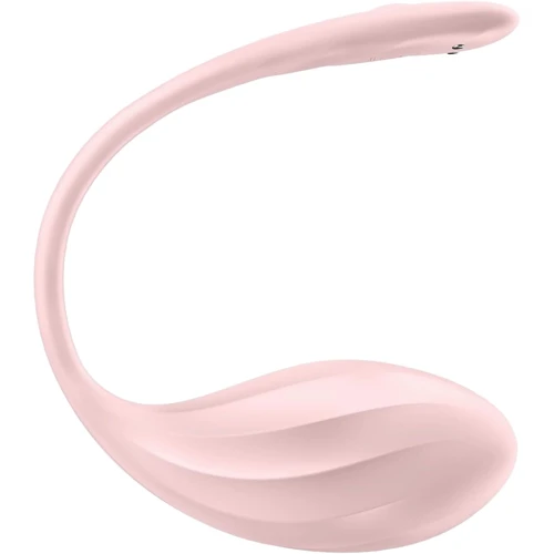 Віброяйце Satisfyer Ribbed Petal Connect App Rose: Діаметр, см 3.9