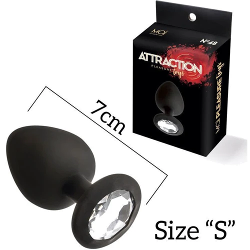 Анальная пробка с кристаллом MAI Attraction Toys №47 Black S: Для кого Унисекс