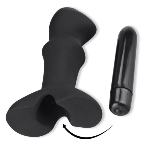 Массажеры простаты LoveToy P Spot Plug Vibrating Black: Материал Силикон