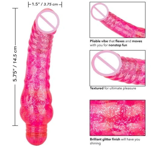Мультискоростной вибратор CalExotics Sparkle Glitter Jack, 14,5х3,75 см: Для кого Для женщин
