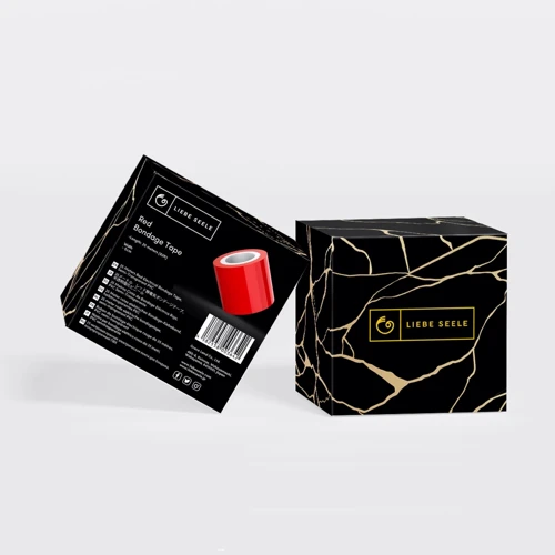 Лента для бондажа Liebe Seele Bondage Tape Red 25м: Цвет красный