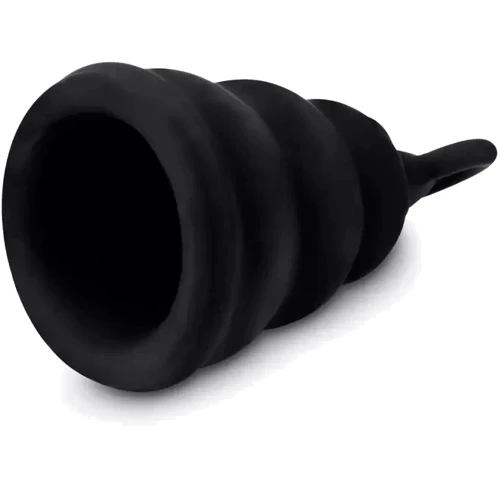 Силиконовая менструальная чаша с защитой от протечек Gvibe Gcup Black, 10 мл (чёрный) фото 15