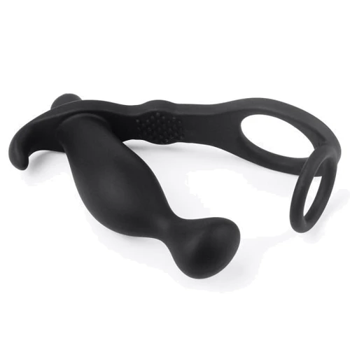Анальна пробка з ерекційним кільцем та вібрацією LoveToy Ass Rasca Prostate Vibrating Plug Combo: Наявність вібрації  Есть