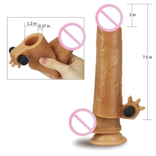 Насадка з вібрацією Add 2"Revolutionary Silicone Nature Extender, Brown: Для кого Для чоловіків