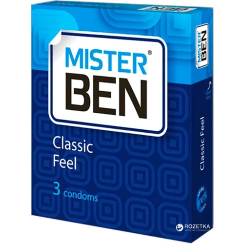 Презервативи Mister Ben Classic Feel, 3 шт: Текстура Гладкие