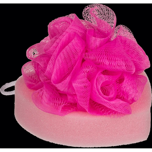 Губка для ванной Bath Sponge Heart, 12 см