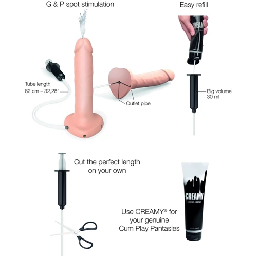 Фаллоимитатор Strap-On-Me Squirting Cum Realistic Dildo Vanila L: Наличие вибрации Нет
