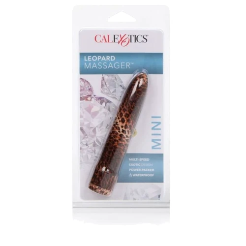 CalExotics Leopard Massager Mini пластиковый вибратор, 11x3.5 см, Leopard: Назначение Вагинальные