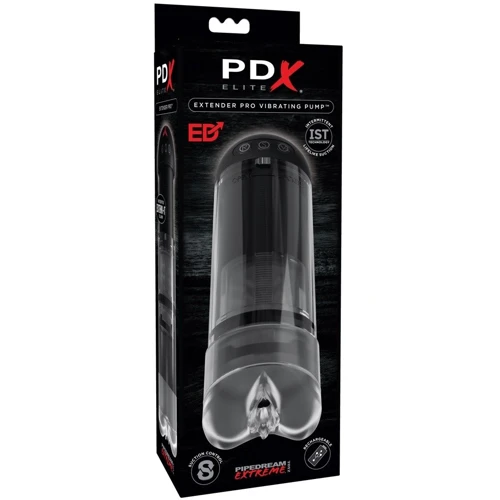 Мастурбатор Pipedream PDX Elite - Extender Pro Vibrating Pump (PDRD530): Матеріал Пластик, TPR (термопластичная резина)