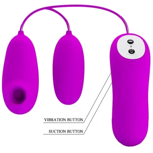 Вакуумний стимулятор з віброяйцем PRETTY LOVE - SUCTION & VIBRO-BULLETS, BI-014925: Для кого Для жінок