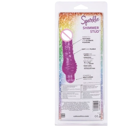 Вібромасажер CalExotics Sparkle Shimmer Stud, 14х4,5см фото 7