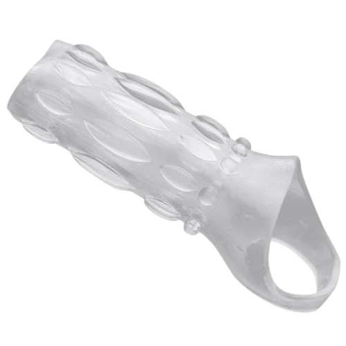 Clear Sensations Enhancer Sex Sleeve - насадка для пениса 11.5x3 см.: Наличие вибрации Нет