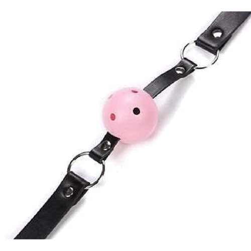 Кляп куля Classic plastic Black and Pink, SKN-KK04: Виробник SKN