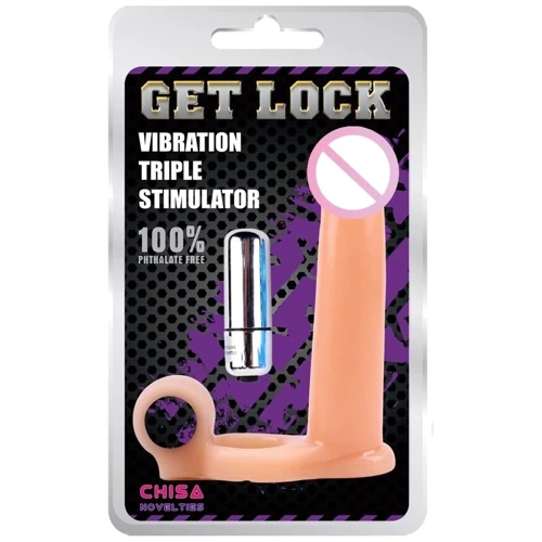 Насадка Chisa Get Lock Vibration Triple Stimulator Flesh: Для кого Для мужчин