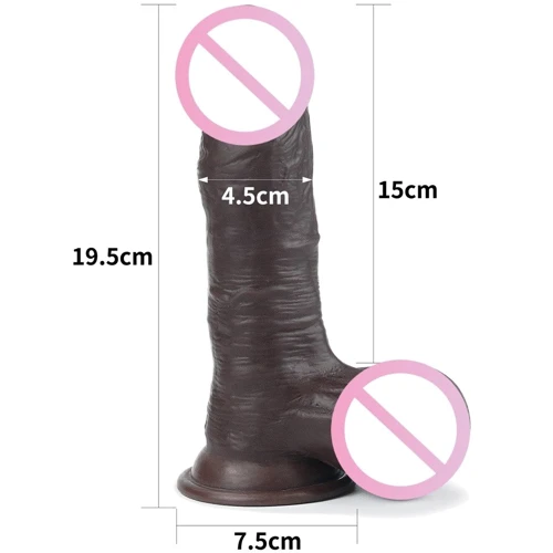 Фаллоимитатор LoveToy Sliding-Skin Dong Brown 7.8": Наличие вибрации Нет