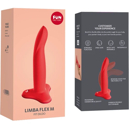 Фаллоимитатор Fun Factory LIMBA FLEX M, коралловый фото 8