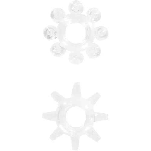 Набор из 2 шт колец на пенис Toy Joy - Power stretchy Rings Clear (10459-CLEAR): Производитель Toy Joy