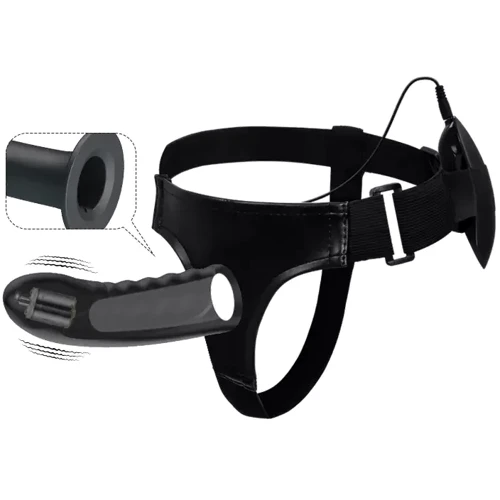 Порожнистий страпон з вібрацією Pretty Love Marvin Strap-On Harness Vibrating: Тип Полые