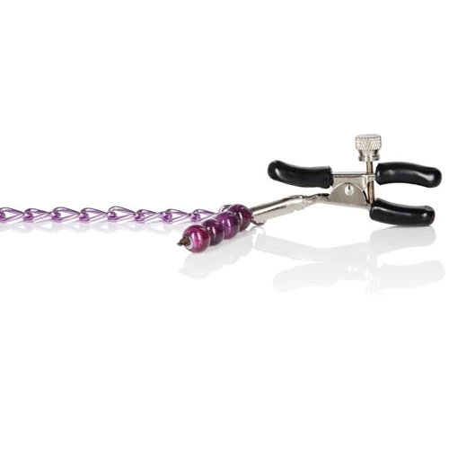 CalExotics Purple Chain Nipple Clamps зажимы для сосков: Для кого Для женщин