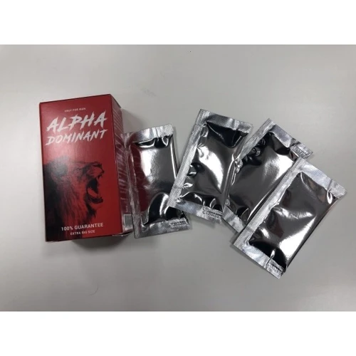 Крем для збільшення пеніса Alpha dominant (7 саше в упаковці) фото 4