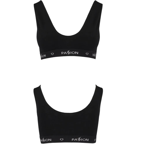 Спортивный топ с широкой резинкой Passion PS004 TOP black, size XL: Вид Топы