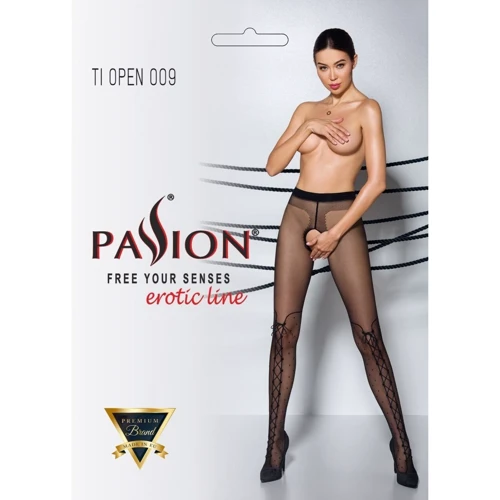 Колготки с открытым доступом Passion имитация ботфорт TIOPEN 009 black 5 (20 den): Применение На ноги