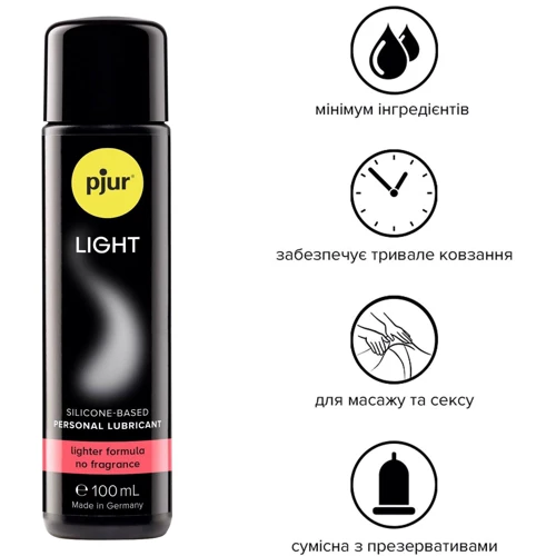 Силиконовая смазка pjur Light 100 мл самая жидкая, 2в1 для секса и массажа: Для кого Унисекс