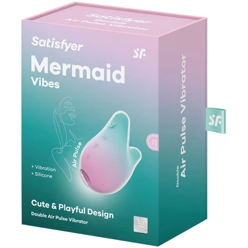 Вакуумный клиторальный стимулятор Satisfyer Mermaid Vibes Mint/Pink: Тип управления Кнопочное