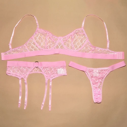 Эротический комплект NDS S19103IP Pink (L, ХL) (23684): Узор Однотонный, Геометрический