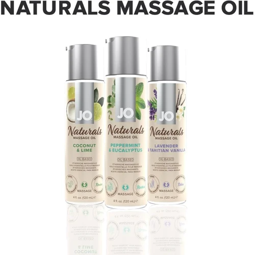 Массажное масло System JO Naturals Massage Oil Peppermint&Eucalyptus с натуральными эфирными маслами (120 мл): Тип Масло