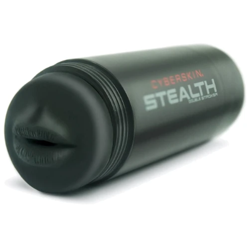 Двойной мастурбатор на присоске Topco Sales CyberSkin® Stealth Double Stroker, Mouth & Ass - ротик+попка, 27х8 см