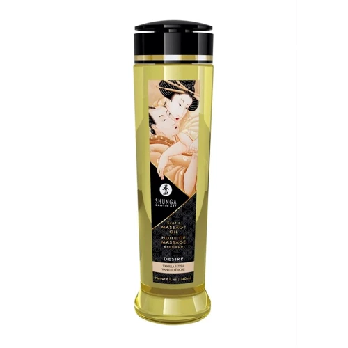 Масажна олія з ароматом ванілі Shunga Erotic Massage Oil Almond Vanilla, 240 мл