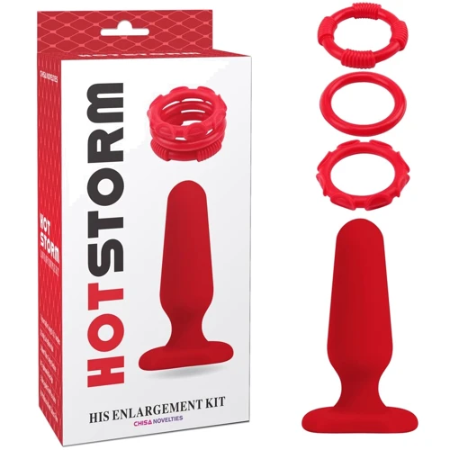 Набор из 4 предметов Chisa Hot Storm His Enlargement Kit Red