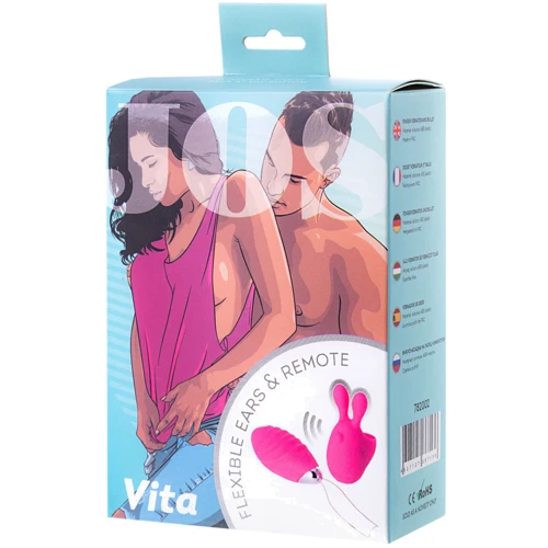 Набір JOS Vita: віброяйце + вібронасадка на палець Pink: Діаметр, см 3.5