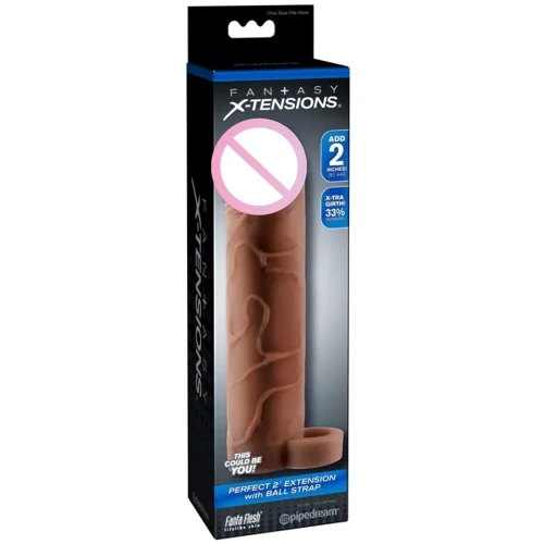 Удлиняющая насадка Pipedream Perfect 2" Extension with Ball Strap (коричневый): Для кого Для мужчин