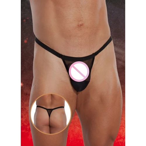 Чоловічі труси SoftLine - Thong 4477, S-L (black)