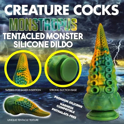 Фантазійний фалоімітатор щупальця Восьминога Creature Cocks Monstropus Tentacled Silicone Dildo: Призначення Вагинальные