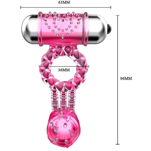 Эрекционное вибро кольцо с стимулятором клитора Sweet Vibration Ring, BI-014080: Производитель LYBAILE